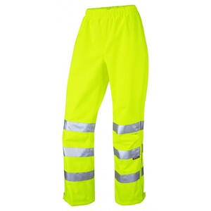 Leo L02-Y High Visibility Instow Breathable Cargo Overtrouser Yellow