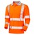 Leo P08-O High Visibility Barricane Long Sleeved Polo Shirt Orange
