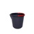 CleanWorks Black Plastic Bucket with Red Handle 2 Gallon