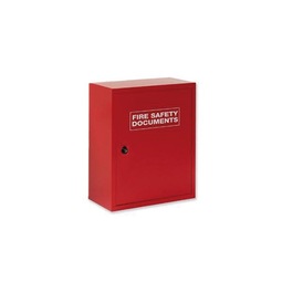 Metal Fire Safety Documents Holder Red